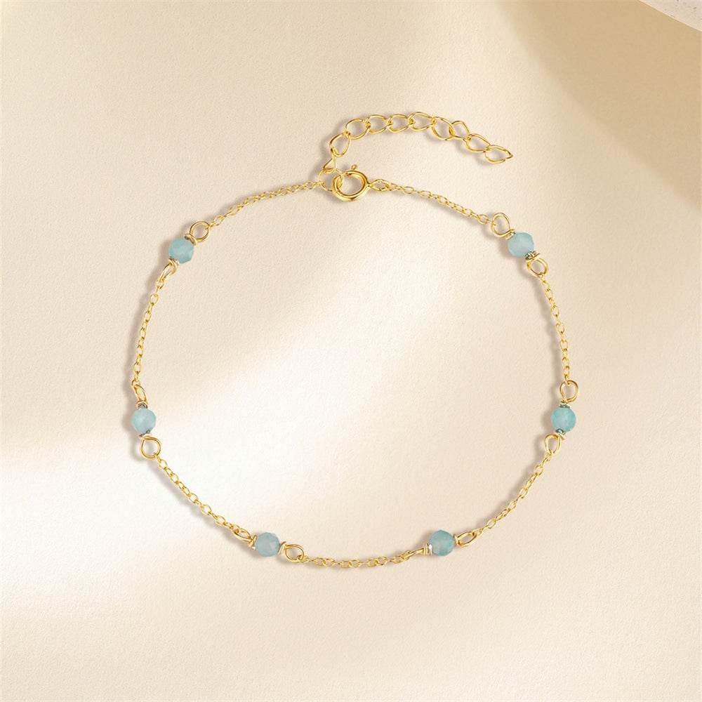 S925 pure silver wine red interval starry atmosphere agate bracelet - MOWTE