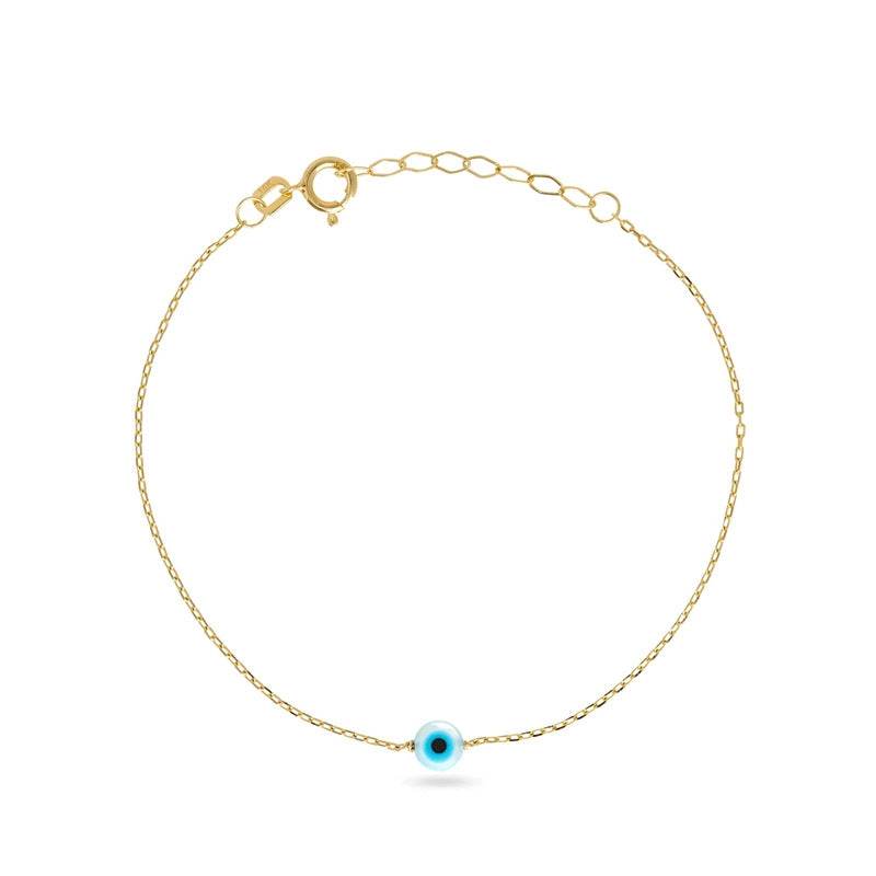 S925 Pure Silver Devil's Eye Women's Classic Enamel Drip Oil Bracelet - MOWTE