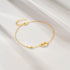Oval shaped zircon diamond bracelet s925 pure silver classic women's bracelet - MOWTE