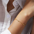 Simple S925 sterling silver three zircon inlaid daily wear women's bracelet - MOWTE