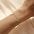 Stacked s925 sterling silver octagonal star studded diamond shaped pearl women's bracelet - MOWTE