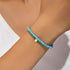 S925 pure silver turquoise zircon handmade bead bracelet versatile for daily use vintage bracelet - MOWTE