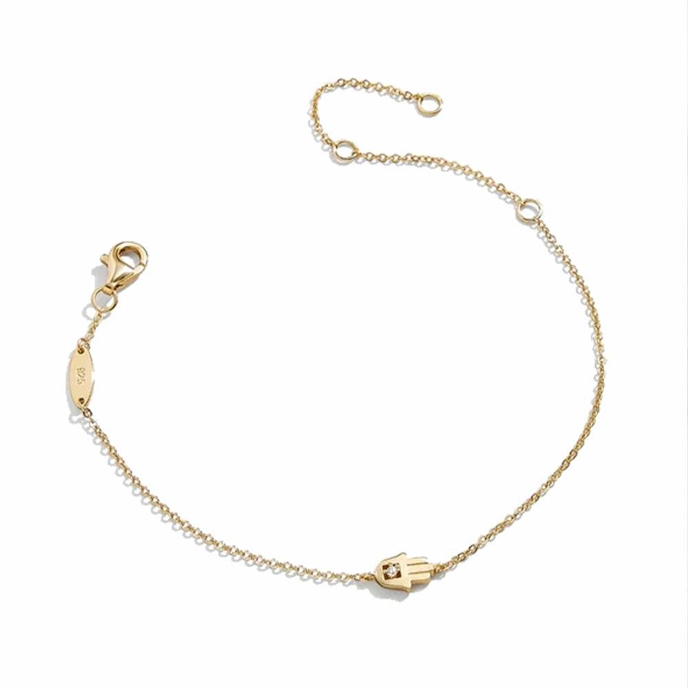 S925 pure silver women's palm bracelet - MOWTE