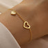 S925 sterling silver sized heart-shaped daily work women's bracelet - MOWTE