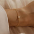S925 pure silver simple classic daily wear pearl pearl women's bracelet - MOWTE