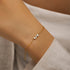 S925 pure silver small exquisite geometric pendant diamond inlay bracelet - MOWTE