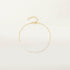 925 sterling silver single row diamond inlaid simple O-shaped chain bracelet - MOWTE