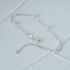 S925 sterling silver pearl layered versatile charm bracelet - MOWTE