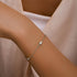 S925 sterling silver zircon inlaid daily wear women's bracelet - MOWTE