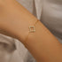 S925 pure silver full diamond geometric diamond bracelet - MOWTE