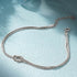 Simplified s925 sterling silver snake bone chain knotted for couples to wear bracelet Valentine's Day gift - MOWTE