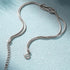 Simplified s925 sterling silver snake bone chain knotted for couples to wear bracelet Valentine's Day gift - MOWTE
