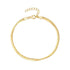 Fashionable minimalist stacking style 925 silver double-layer snake bone chain bracelet for women - MOWTE