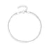 Fashionable minimalist stacking style 925 silver double-layer snake bone chain bracelet for women - MOWTE
