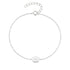 S925 pure silver single diamond inlaid round brand octagonal star women's bracelet - MOWTE