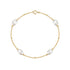 S925 pure silver interval pearl diamond women's bracelet - MOWTE