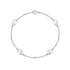 S925 pure silver interval pearl diamond women's bracelet - MOWTE
