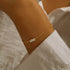 S925 pure silver simple classic simple rectangular versatile basic bracelet - MOWTE