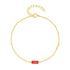 S925 pure silver simple classic simple rectangular versatile basic bracelet - MOWTE