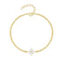 S925 pure silver starry sky bracelet women's snowflake pendant - MOWTE