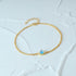 S925 pure silver diamond sky sapphire bracelet for women's daily wear - MOWTE