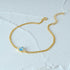 S925 pure silver diamond sky sapphire bracelet for women's daily wear - MOWTE