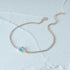 S925 pure silver diamond sky sapphire bracelet for women's daily wear - MOWTE