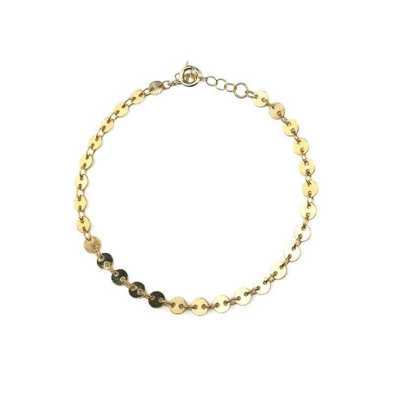 S925 sterling silver round bracelet ins minimalist - MOWTE