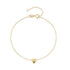 S925 pure silver heart-shaped smooth daily commuting bracelet for women - MOWTE