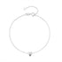 S925 pure silver heart-shaped smooth daily commuting bracelet for women - MOWTE