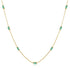 925 sterling silver exquisite simple fine chain color diamond collarbone chain necklace - MOWTE