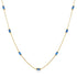 925 sterling silver exquisite simple fine chain color diamond collarbone chain necklace - MOWTE