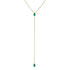 S925 pure silver simple Y-shaped diamond collarbone necklace for daily wear - MOWTE