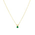 S925 pure silver gemstone classic collarbone necklace - MOWTE