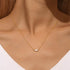S925 sterling silver classic pendant water droplet collarbone necklace - MOWTE