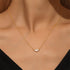 S925 sterling silver classic pendant water droplet collarbone necklace - MOWTE