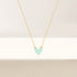 S925 pure silver heart-shaped oil drop necklace - MOWTE