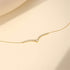 New S925 pure silver single row diamond circular collarbone chain - MOWTE