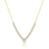 New S925 pure silver single row diamond circular collarbone chain - MOWTE