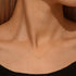 S925 pure silver bow drop necklace - MOWTE
