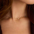 S925 pure silver bow drop necklace - MOWTE