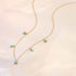 S925 sterling silver star moon turquoise necklace - MOWTE