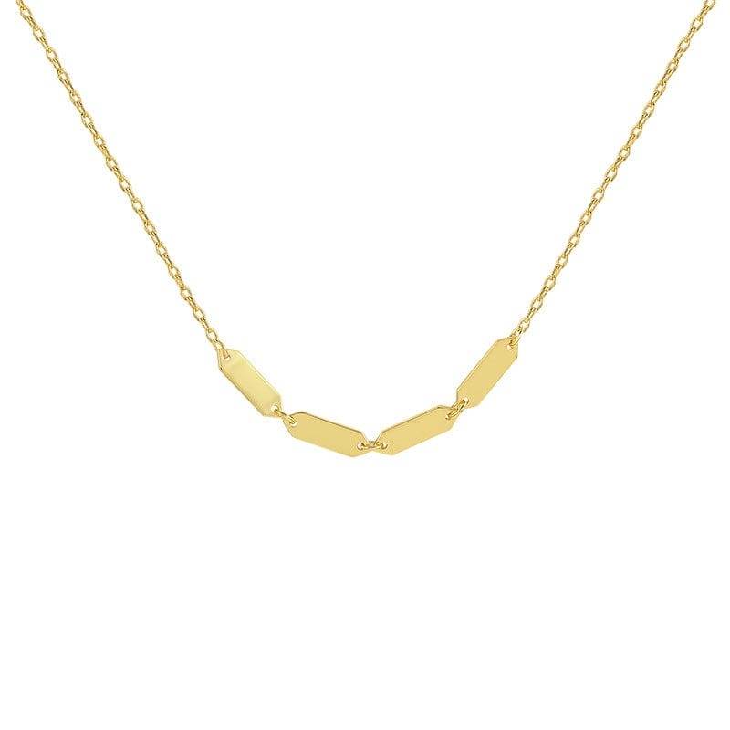 S925 pure silver geometric INS minimalist collarbone necklace - MOWTE