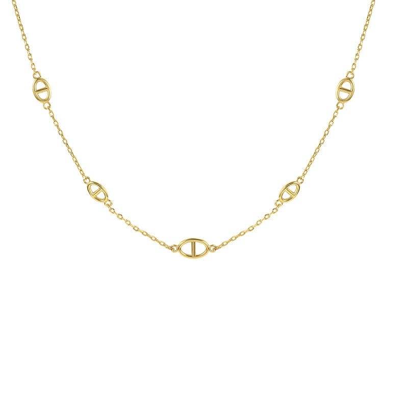 S925 pure silver geometric INS minimalist collarbone necklace - MOWTE