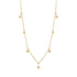S925 sterling silver octagonal star diamonds shaped pearls stackable collarbone chain - MOWTE