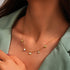 925 sterling silver ins style butterfly zircon layered collarbone chain - MOWTE