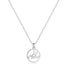 S925 sterling silver butterfly letter MaMa pendant collarbone chain necklace mother's gift - MOWTE