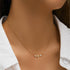 S925 sterling silver three diamond women's layered collarbone chain - MOWTE