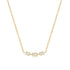 S925 sterling silver three diamond women's layered collarbone chain - MOWTE