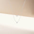 925 sterling silver double-layer layered single diamond versatile women's collarbone necklace - MOWTE